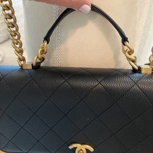CHANEL FLAPBAG WITH TOP HANDLE - Picture 10 of 16